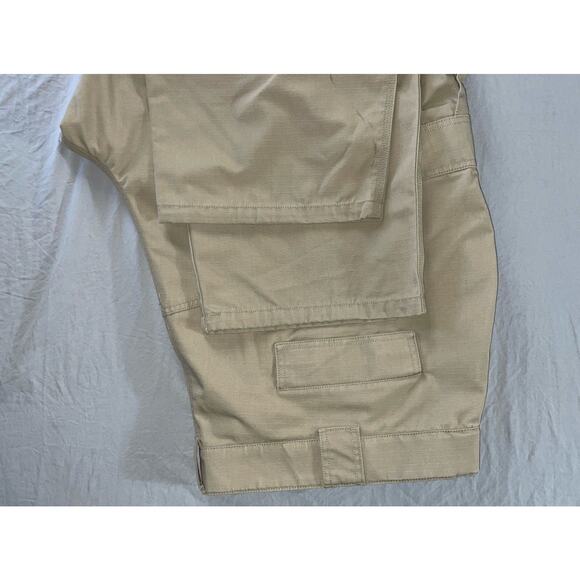 5.11 Tactical Men's Ripstop TDU Cargo Work, Bush Pants. Beige, Men's 4XL Short. - Picture 3 of 9